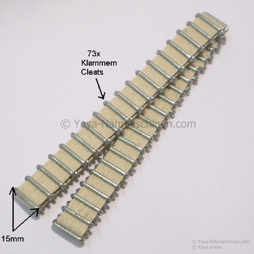 Pfaff Nähmaschine 260 Schnurkette Antriebskette Antriebsriemen Gurtriemen Gurtband | 73 x Klammern