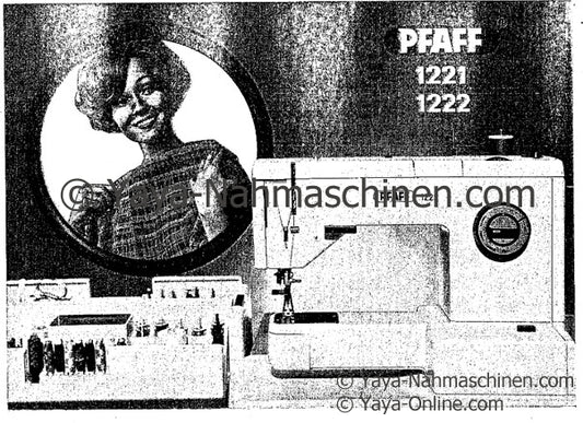 Pfaff 1222/1221 Nähmaschine Gebrauchsanleitung Pdf-File Download